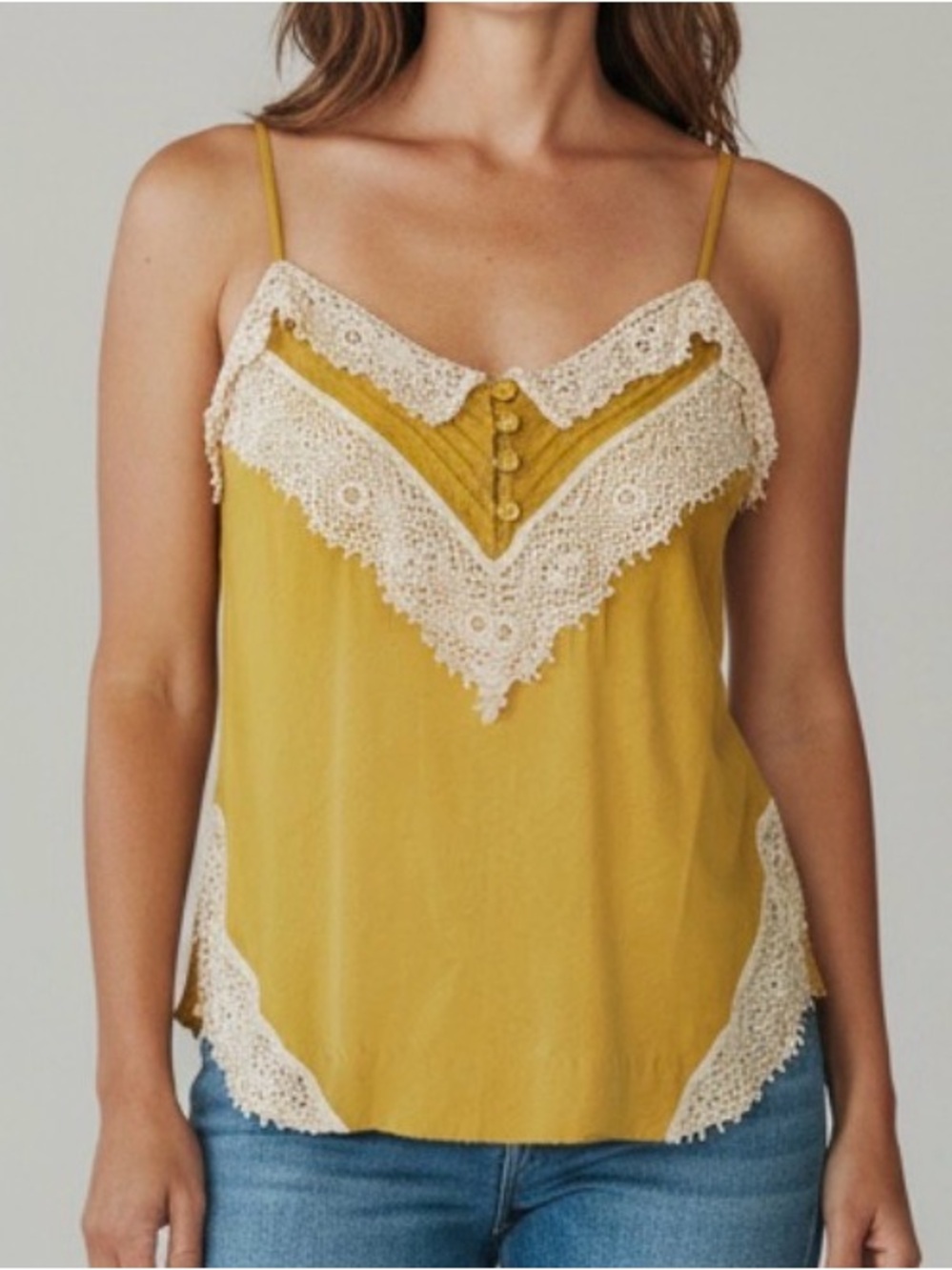 Hurley Lace Trim Camisole Top
